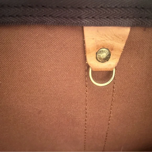 Louis Vuitton Monogram Brown Duffel Bag with Tan Accents - Picture 11 of 12